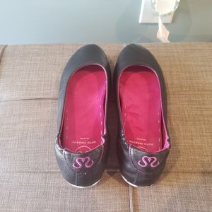 Black Soto Massini Ballet Flats US size 9, EU 40